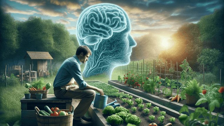 Growing vegetables is a wayt to have nutritious superfoods that can improve brain function.