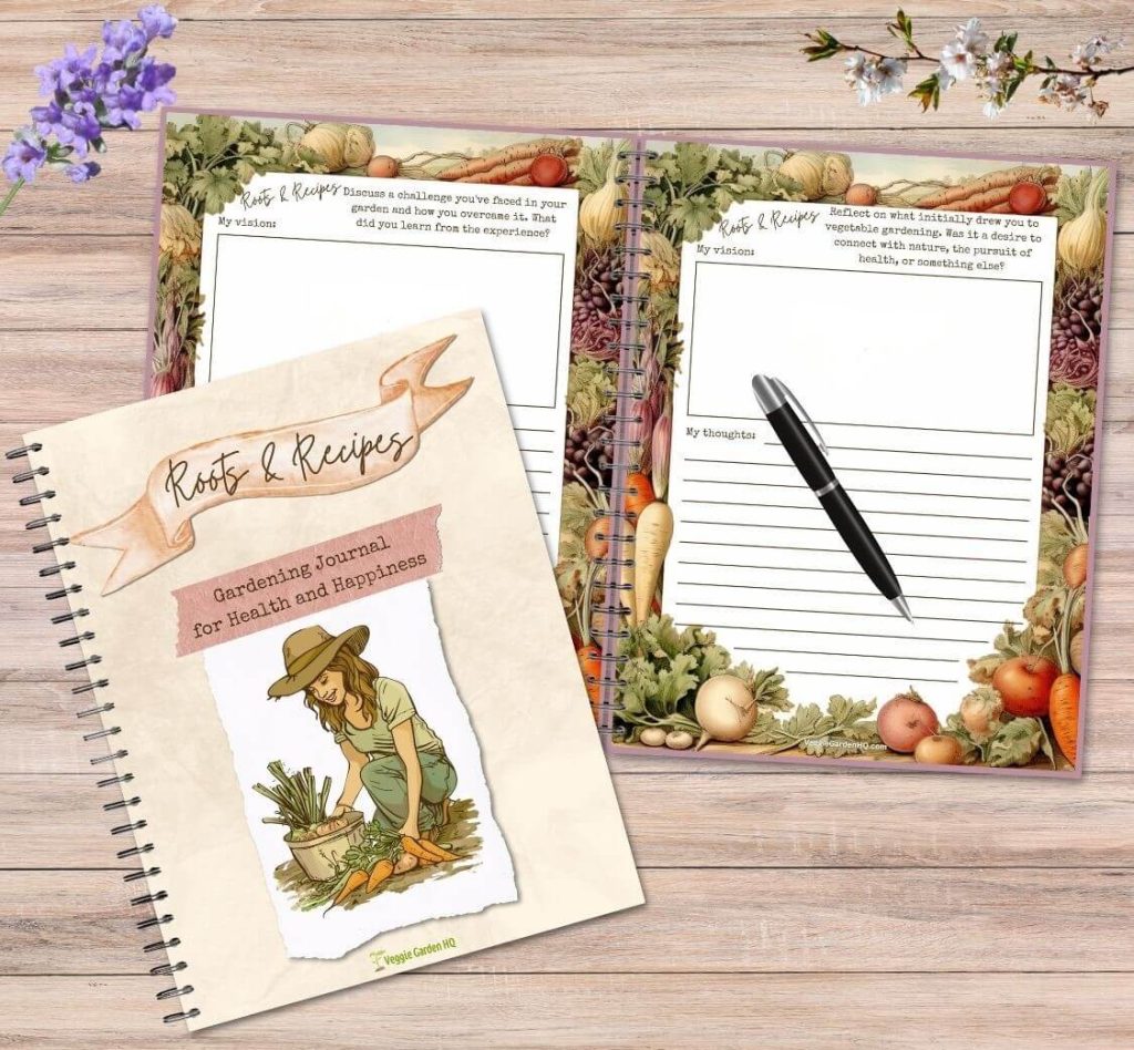 Garden Journal, Roots & Recipes, is an excellent way to self-reflect on gardening.