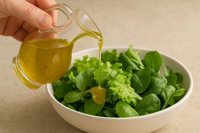 A homemade vinaigrette for garden vegetables is delicious year round.