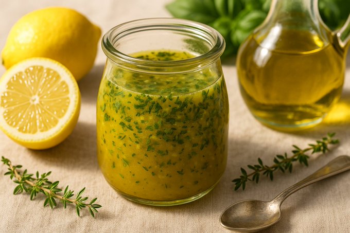 Homemade Vinaigrette for Garden Vegetables